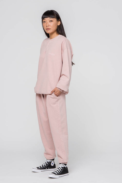 Sudadera Helmer Washed Palid Pink