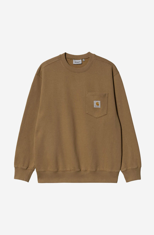 Brown Carhartt WIP Pocket Sweatshirt
