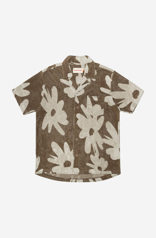 3919 SHIRT S/S BROWN