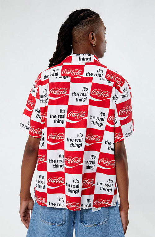 Camisa Brixton x Coca-Cola Bunker White