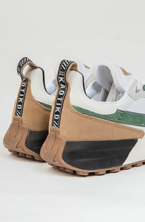 Kaotiko Vancouver Off White/ Grass Green Sneakers