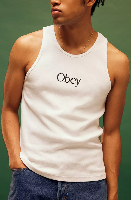 Obey Rosemont weißes Tanktop