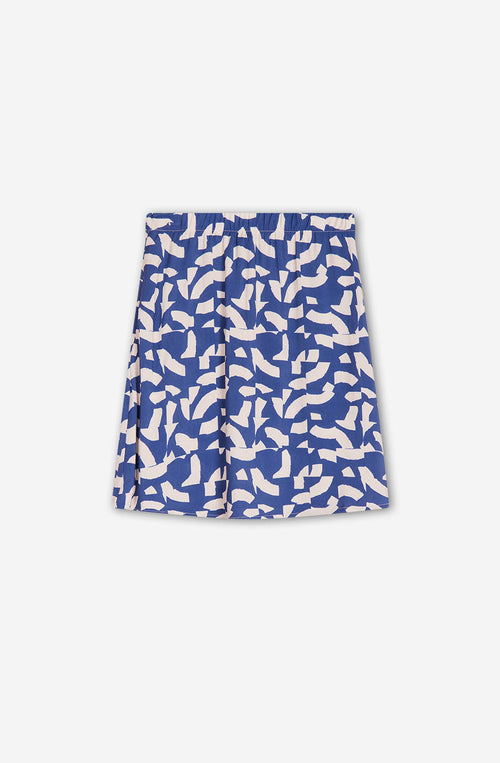 Falda Geo Abstract Blue