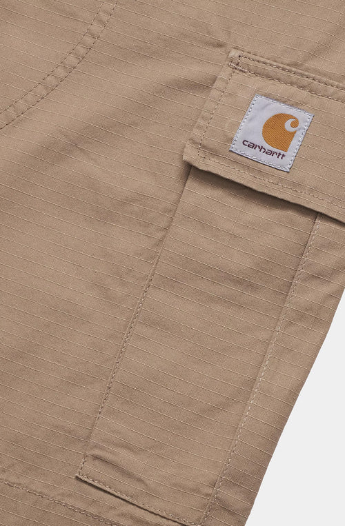 Charhartt WIP – Cargo-Bermudashorts „Columbia“ aus gespültem Leder