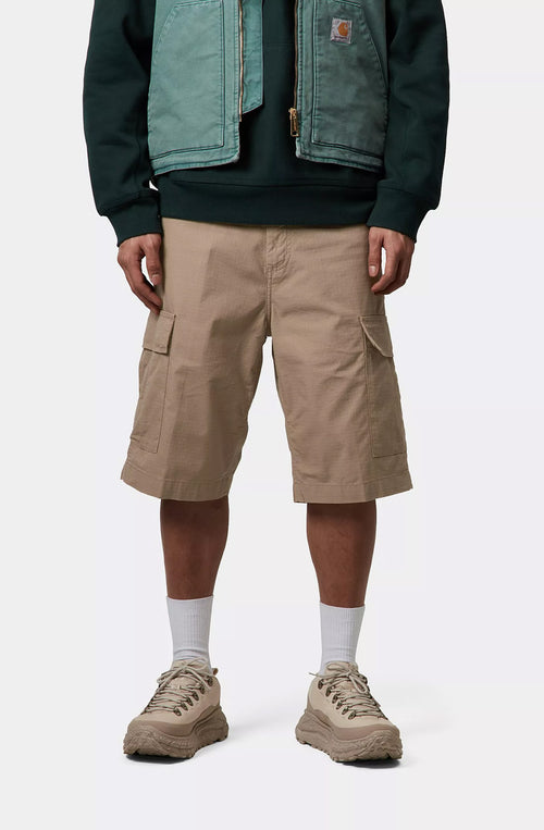 Charhartt WIP – Cargo-Bermudashorts „Columbia“ aus gespültem Leder