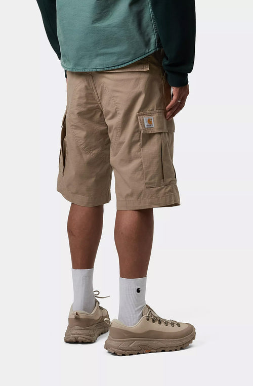 Charhartt WIP – Cargo-Bermudashorts „Columbia“ aus gespültem Leder