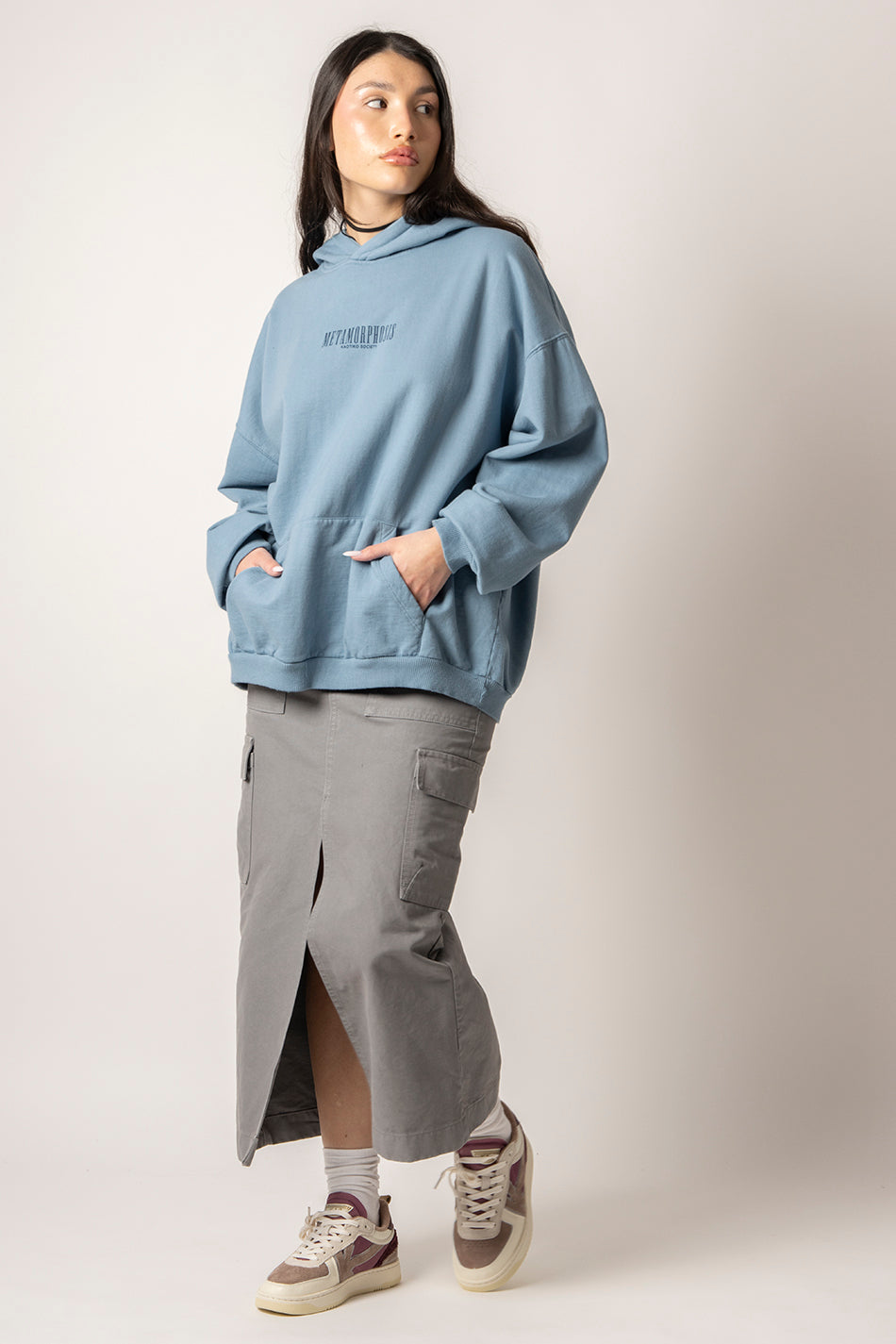 Sweatshirt bleu délavé Metamorphosis Fly