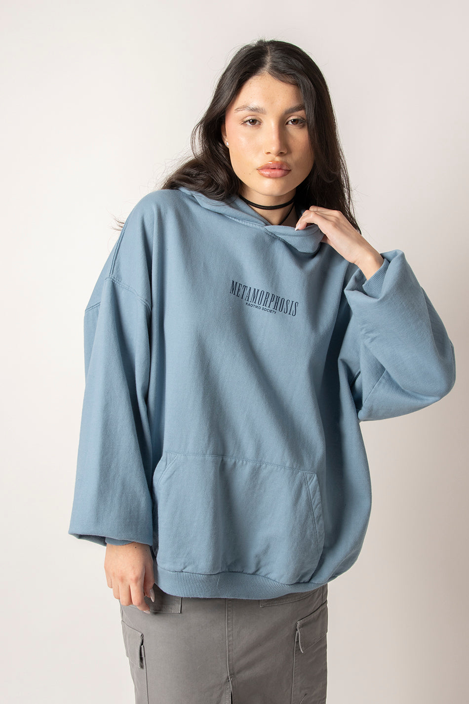 Sweatshirt bleu délavé Metamorphosis Fly