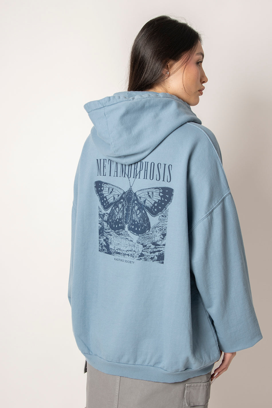 Sweatshirt bleu délavé Metamorphosis Fly