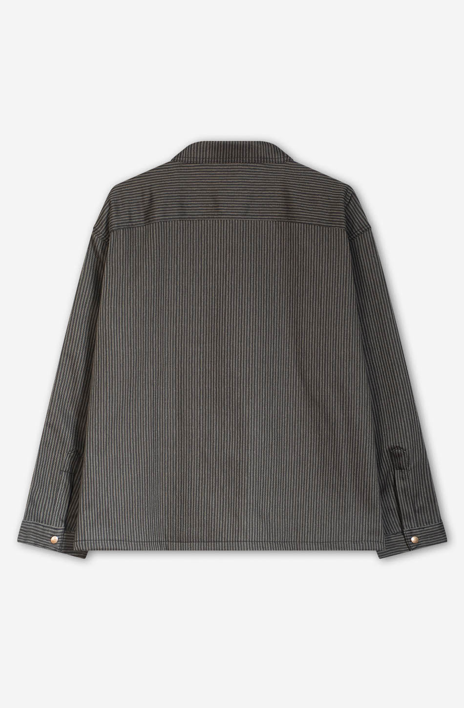 Entspannt gestreifte grün/schwarze Jacke