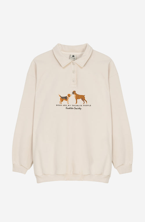 Puppies Jack Ivory Sweatshirt
