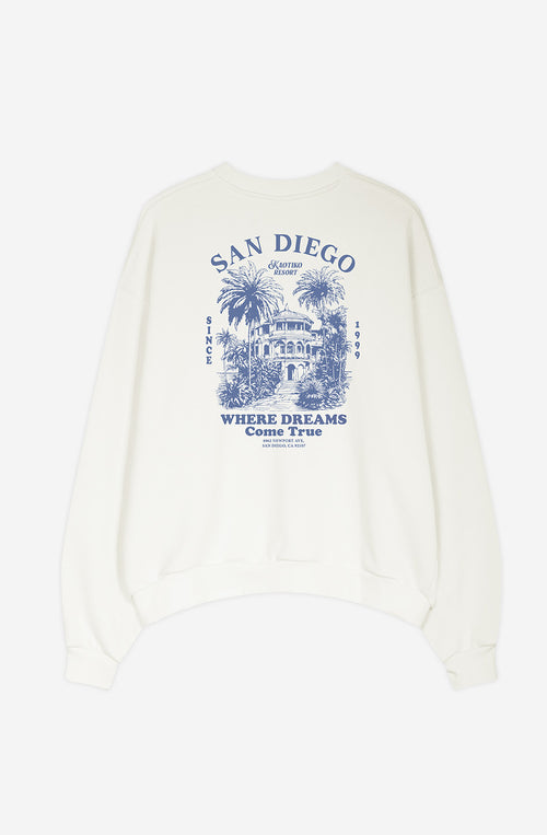Kaotiko Resort Organic Cotton Ivory Sweatshirt