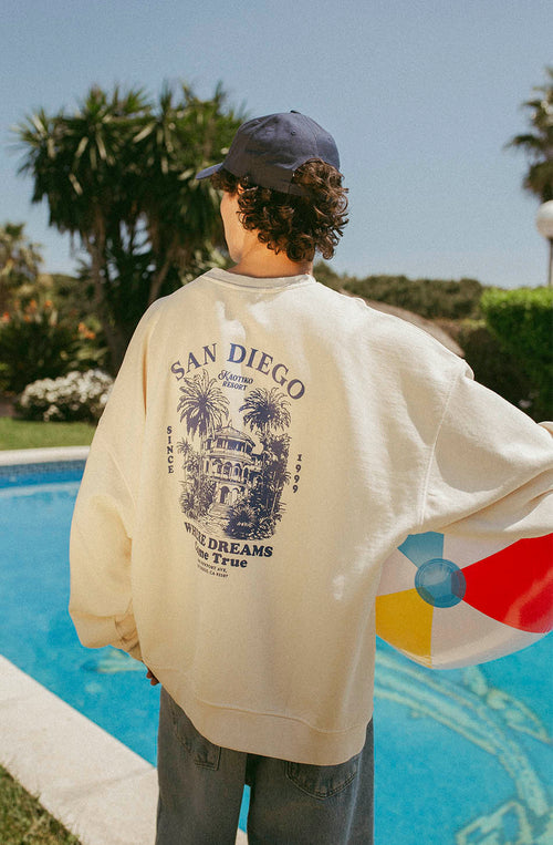 Kaotiko Resort Organic Cotton Ivory Sweatshirt