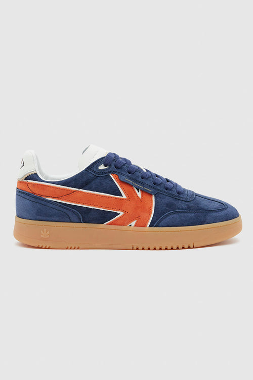 Kaotiko – Boston – Marineblaue Wildleder-Sneakers