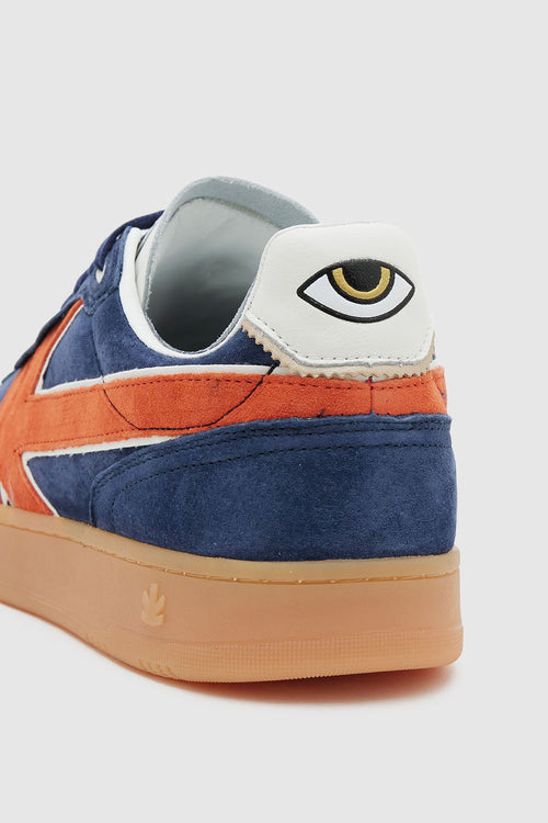 Kaotiko – Boston – Marineblaue Wildleder-Sneakers