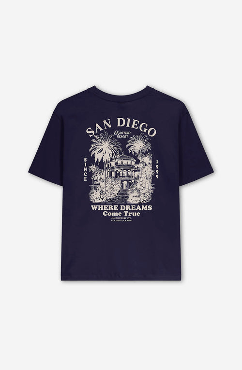 Kaotiko Resort Marineblaues T-Shirt