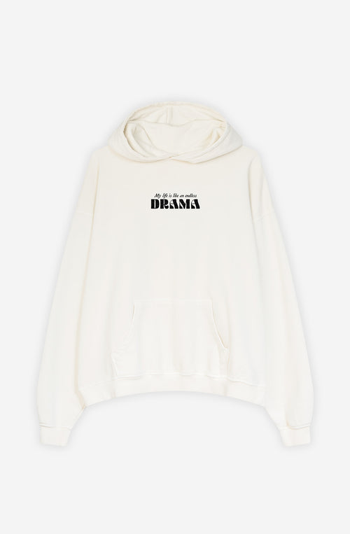 Sudadera Washed Drama Ivory