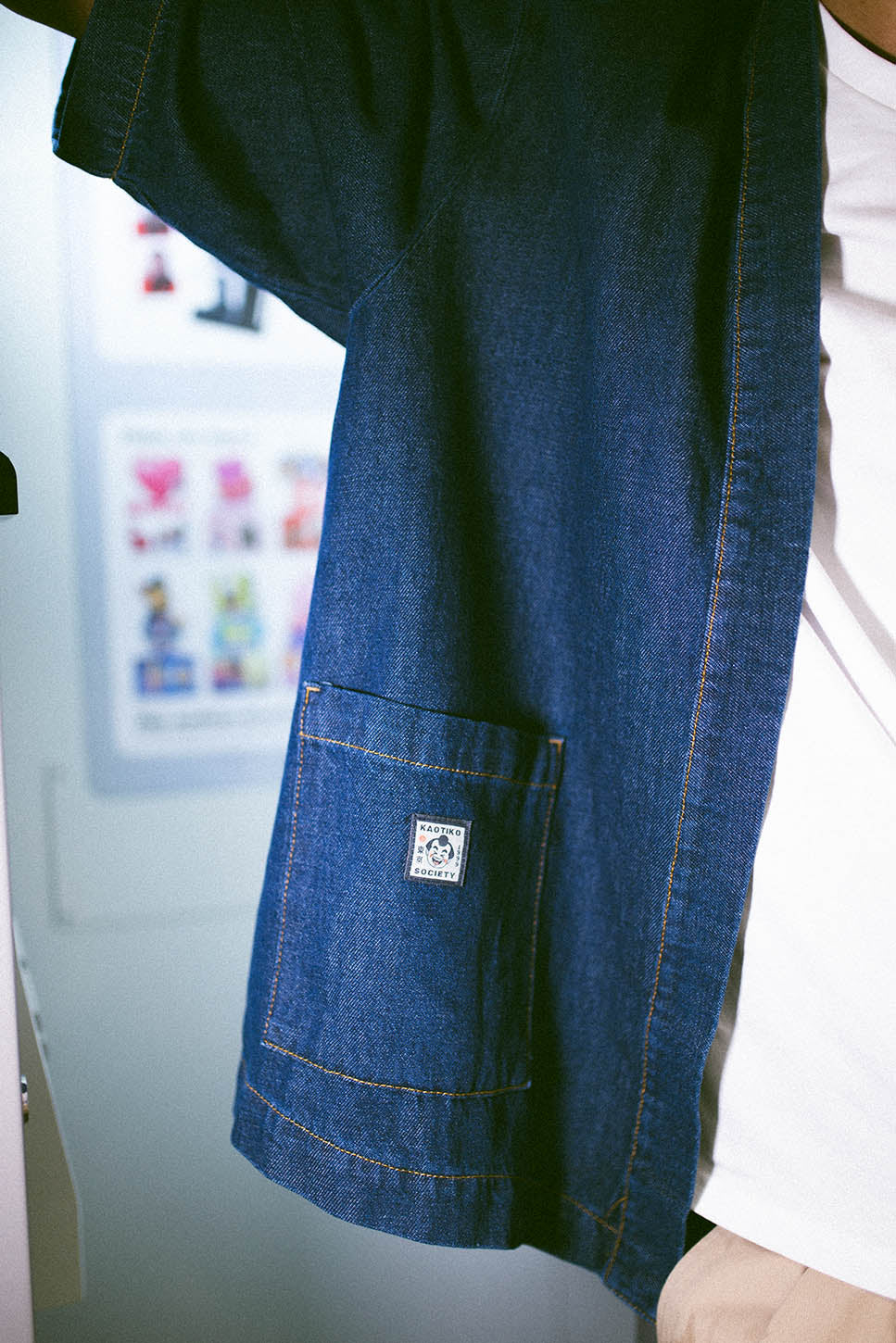 Japanischer Denim-Kimono
