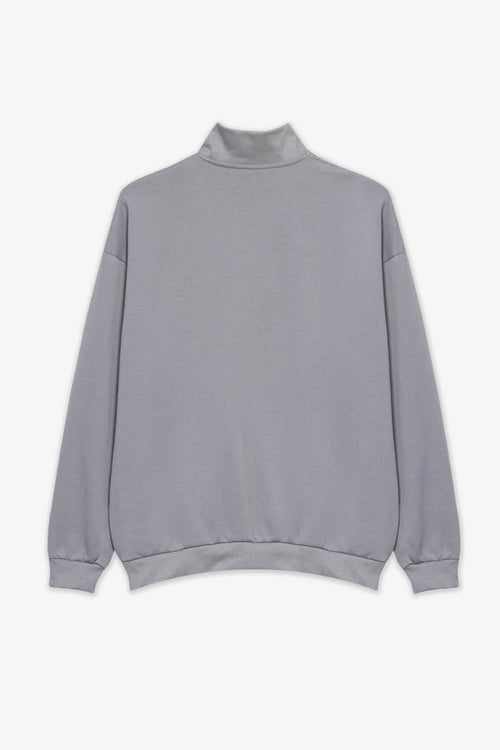 Sweat Half Zip Kaotiko Society Palid Blue