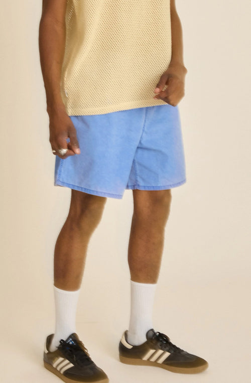 Obey – Easy Pigment – Bermudashorts in schillerndem Blau