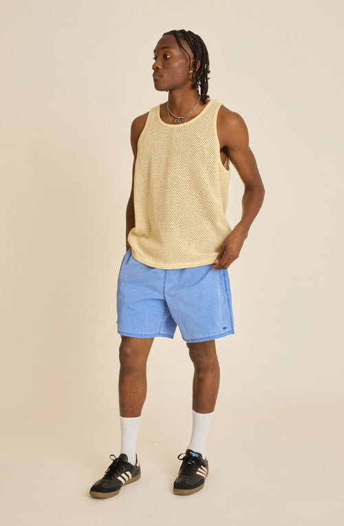 Obey – Easy Pigment – Bermudashorts in schillerndem Blau
