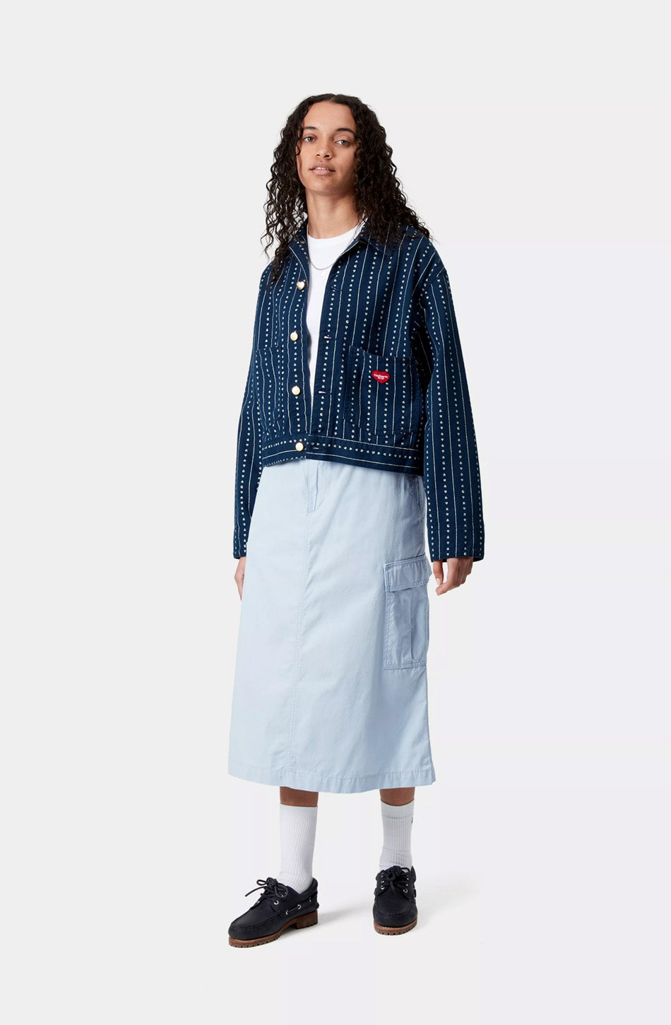 Jupe cargo Carhartt WIP Jet Air Sky Rinsed