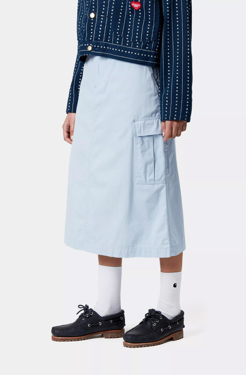 Jupe cargo Carhartt WIP Jet Air Sky Rinsed