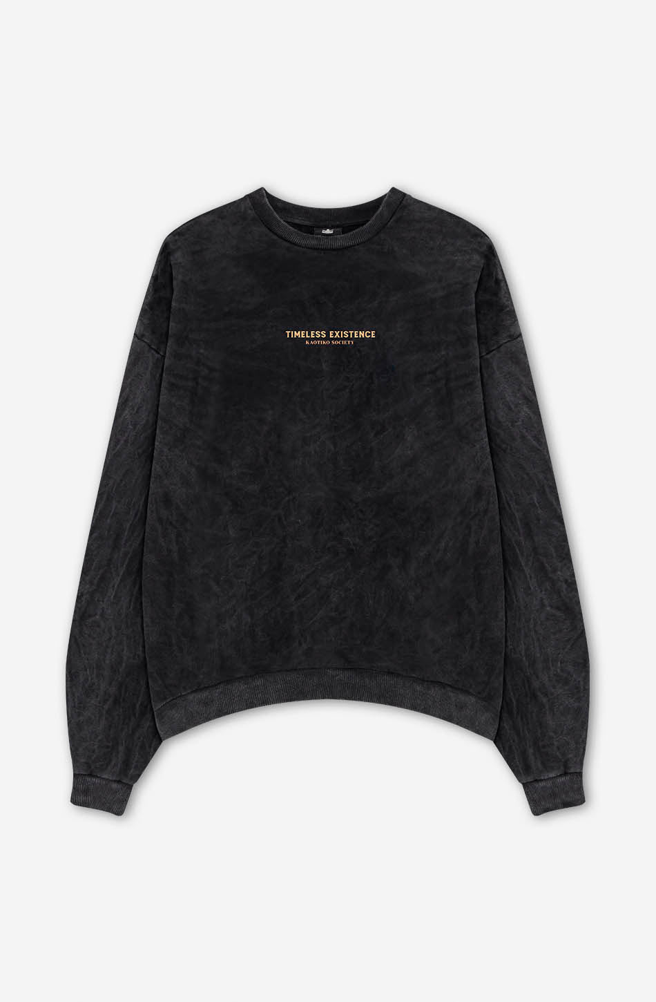 Sweat-shirt Washed Timeless Existence Black