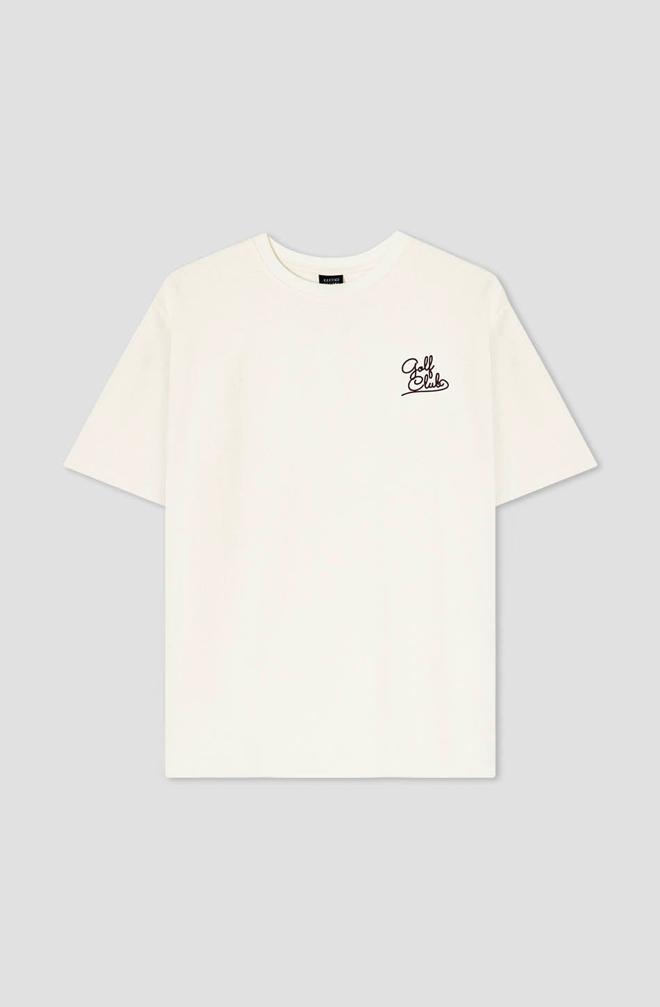 Elfenbeinfarbenes T-Shirt „Golf Club“