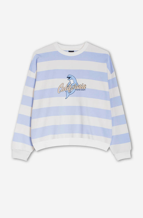 Sweatshirt bleu à rayures Flipper