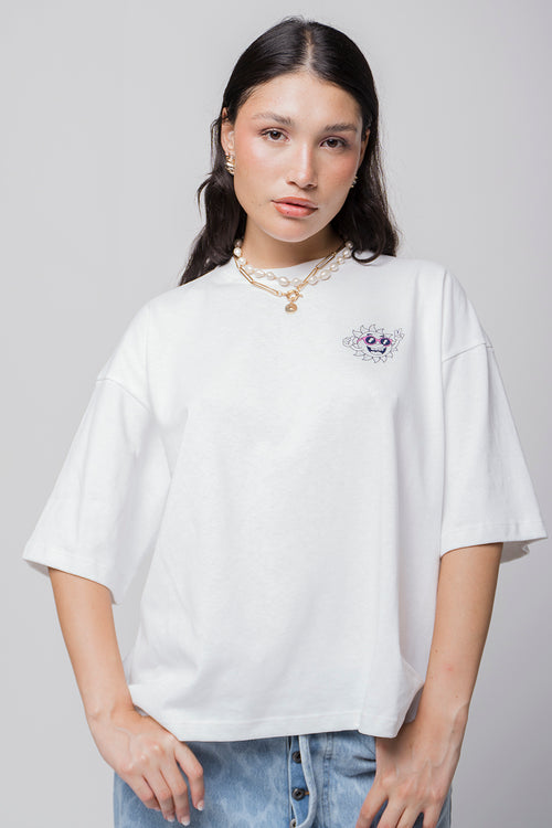 T-Shirt Life Is Short aus Bio-Baumwolle in Tabak