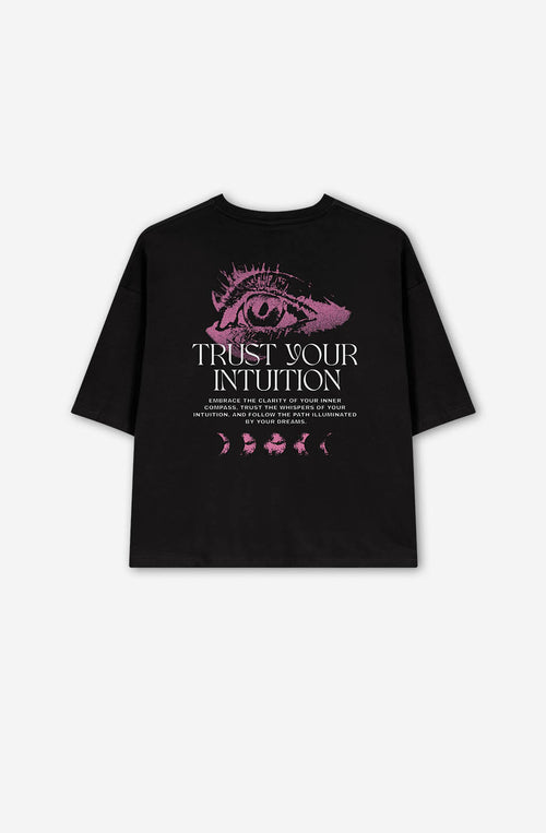 Auge Vertrauen Sie Ihrer Intuition Schwarzes T-Shirt