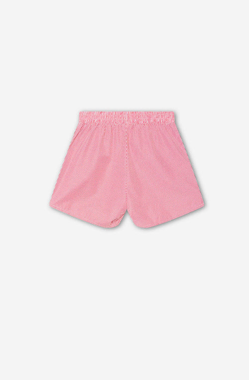 Short Apfelrot Kariert