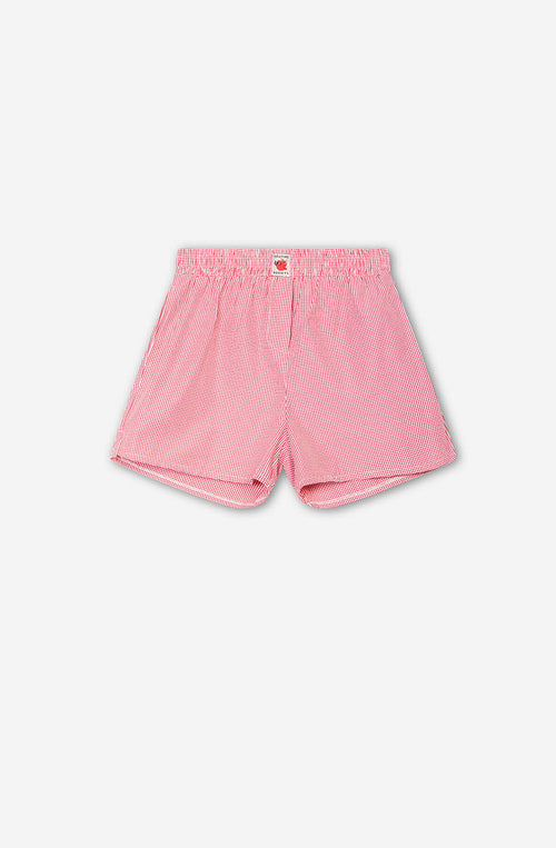 Short Apfelrot Kariert