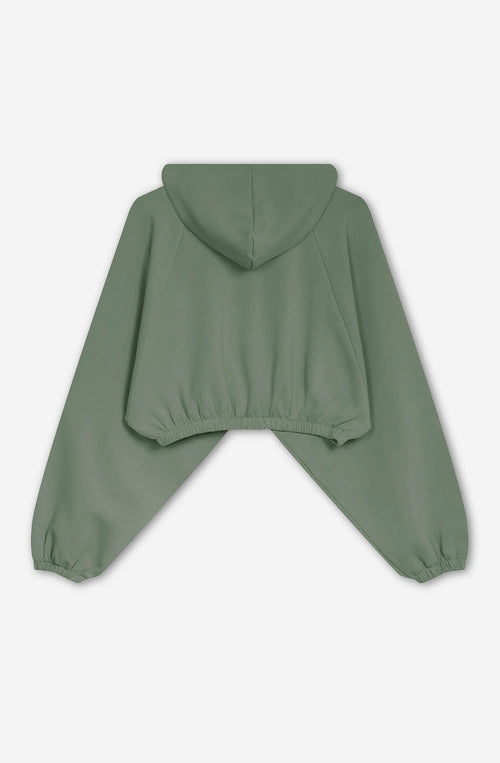 Reißverschlussjacke Giulia Interlock Sweatshirt Oliv