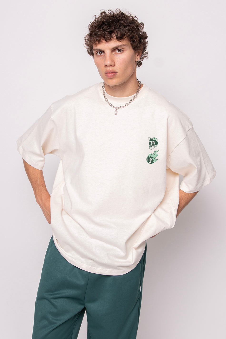 T-Shirt aus Bio-Baumwolle mit DJ-Musik
