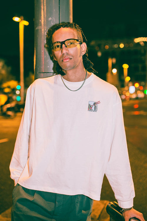 Japan Life T-Shirt blanc en coton biologique