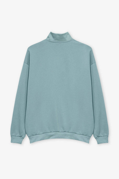 Sudadera Half Zip Kaotiko Society Steel