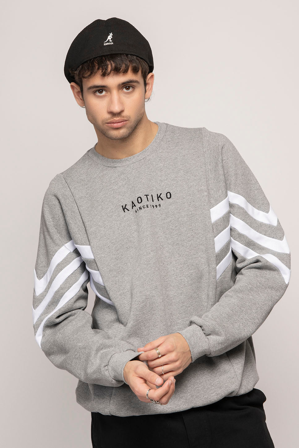 Sweatshirt Chad Gris Vigoré / Blanc