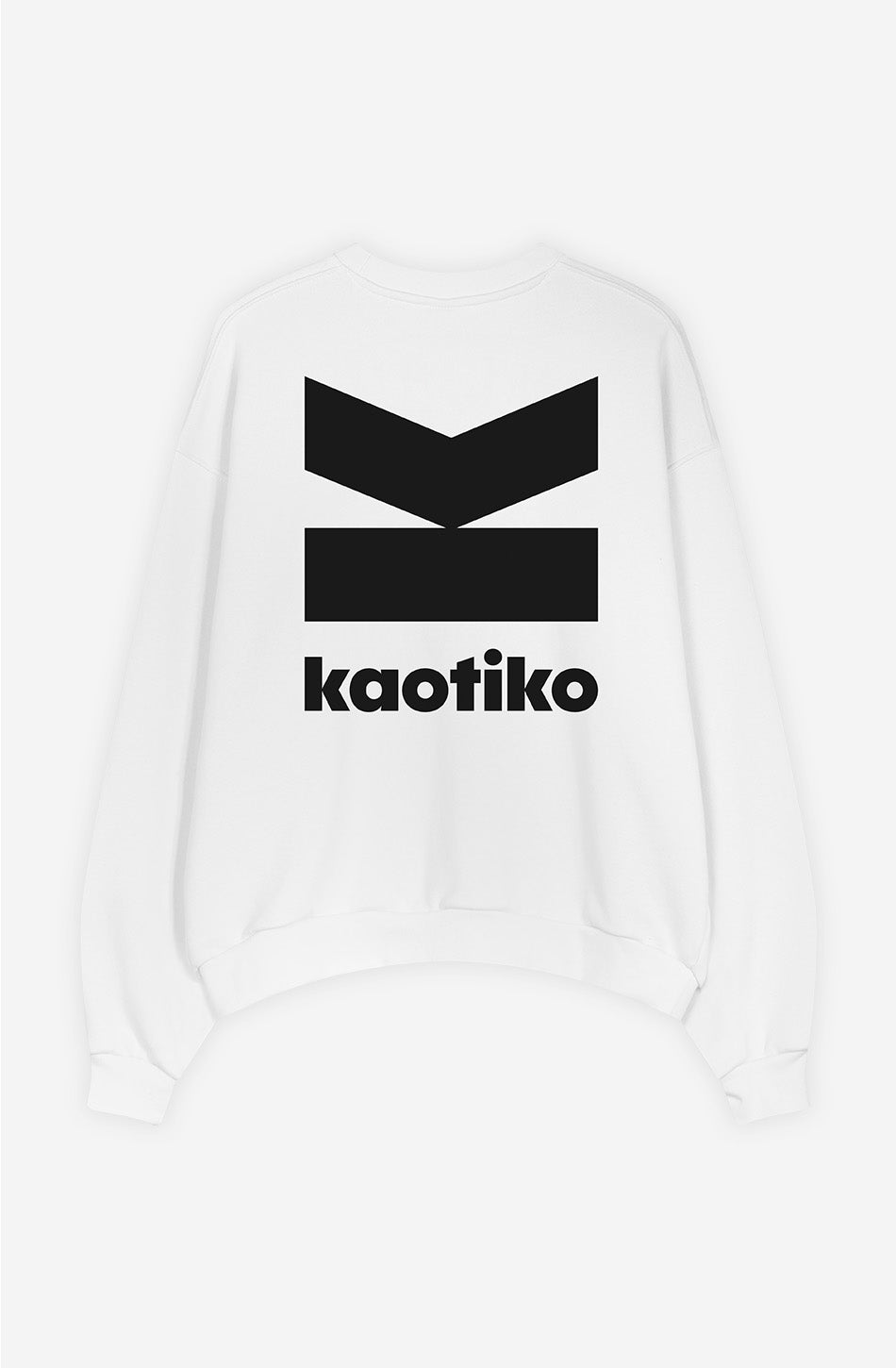 Weißes Sweatshirt aus Bio-Baumwolle mit Branding
