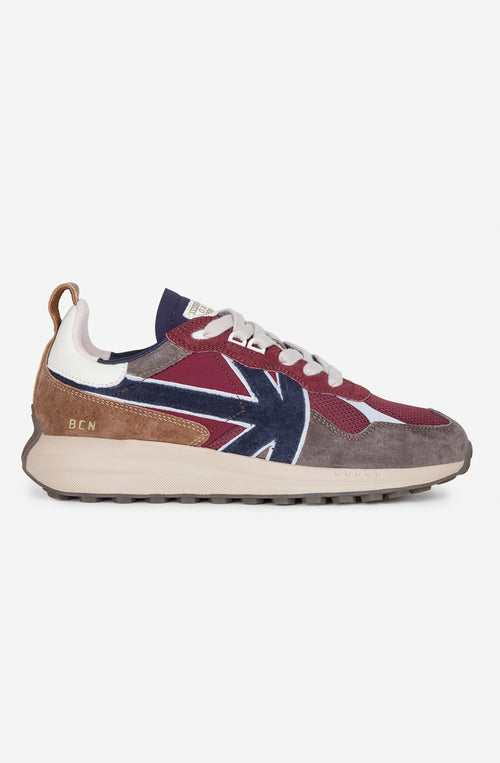 Kaotiko Vancouver Burgunderrote Turnschuhe
