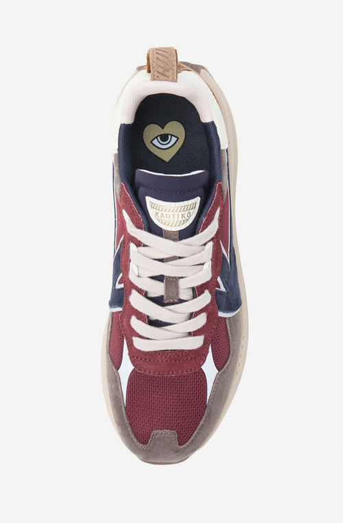 Kaotiko Vancouver Burgunderrote Turnschuhe