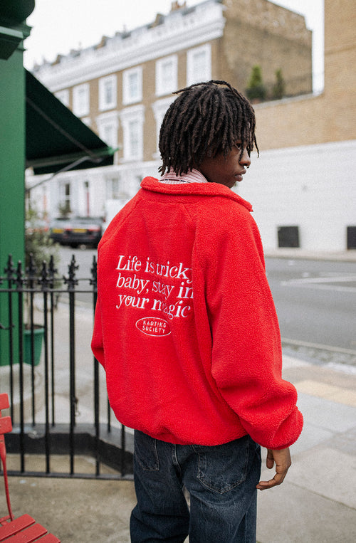 Veste polaire Life Is Tricky Red