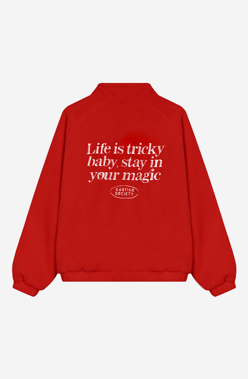 Veste polaire Life Is Tricky Red