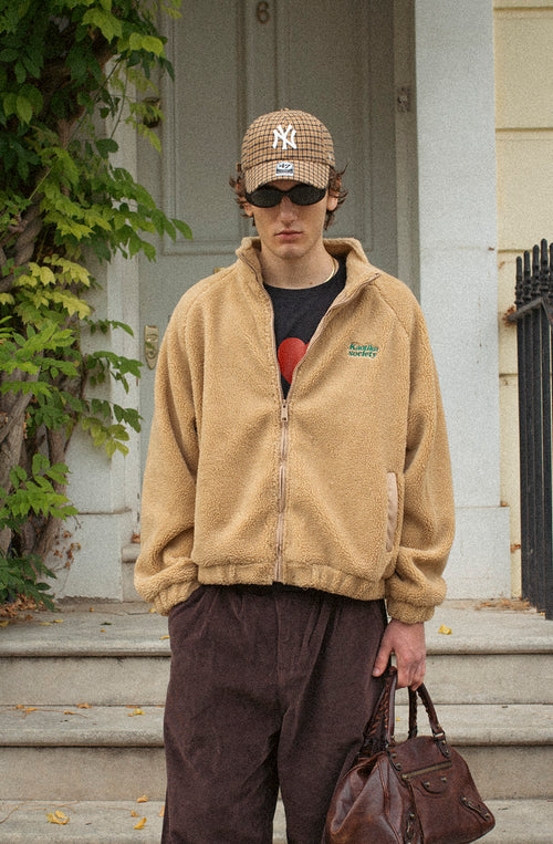 Life is Tricky Camel Fleece Jacket