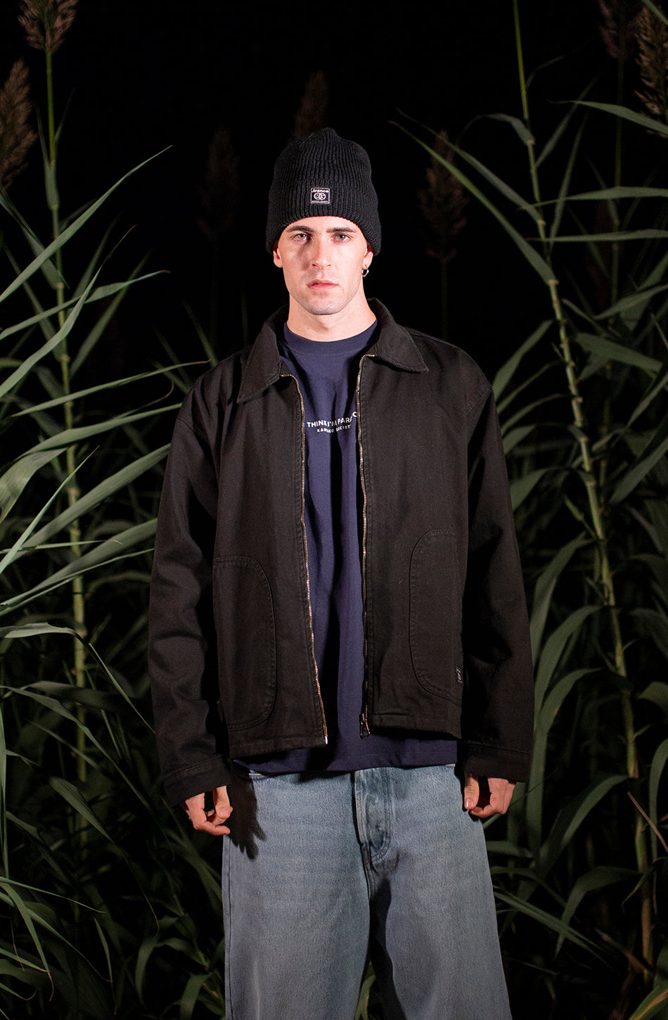 Trance Eyes Schwarze Jacke