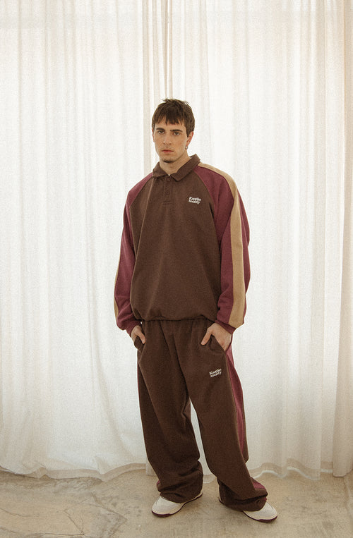 Polo Hudson Braun/Dunkelburgunder/Sand