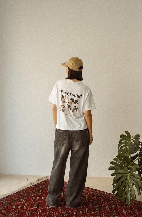 Camiseta Washed Naughty Puppies White