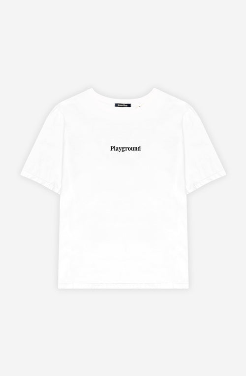 T-shirt Washed Naughty Puppies White