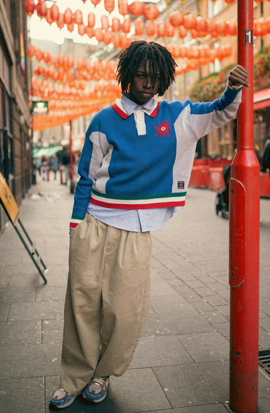 Tricky Love Royal Oversize-Polopullover